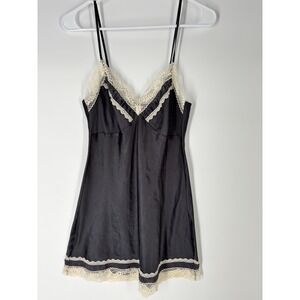 Y2K Victorias Secret Angels Sz S Babydoll Slip Dress Coquette Dark Romantic 2008